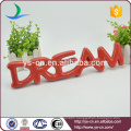 "DREAM" shape ceramic letter sign board for decoration